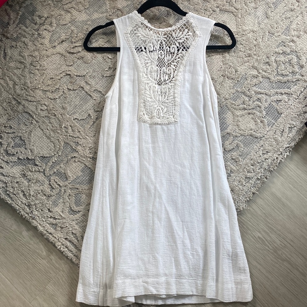 Free people white mini dress